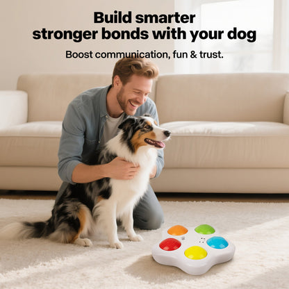 Interactive Dog Toy - Customizable Button Recordings