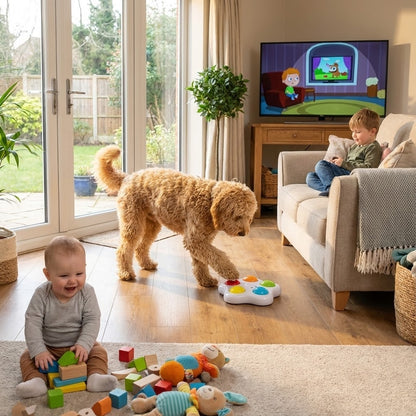 Interactive Dog Toy - Customizable Button Recordings